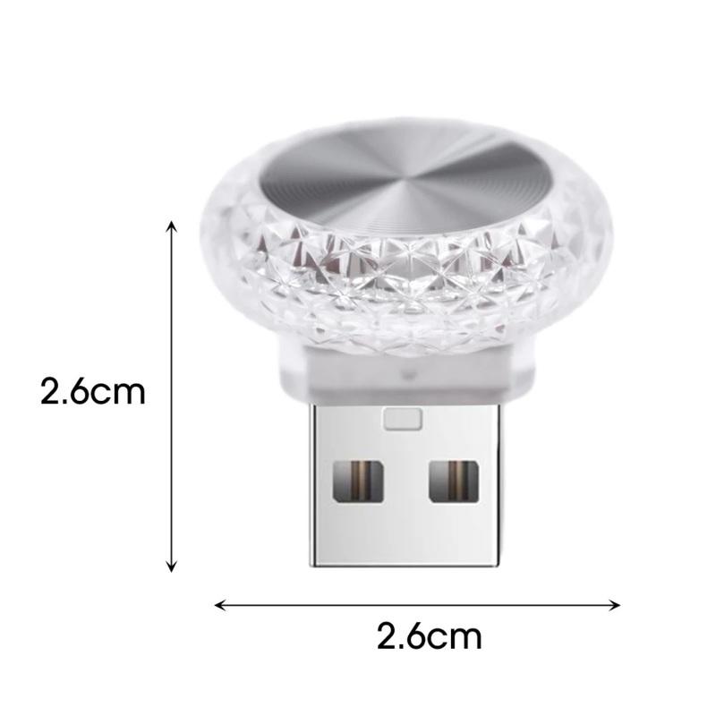 USB Car Ambient Lights, LED Color Changing Night Light Without Modification for Car Interior & Home Indoor Decoration Lamp