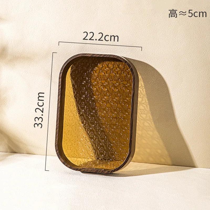 

Подносы для чайного сервиза в китайском стиле для дома, гостиной, поднос для стакана воды, креативный поднос для закусок в ресторане, изысканная посуда