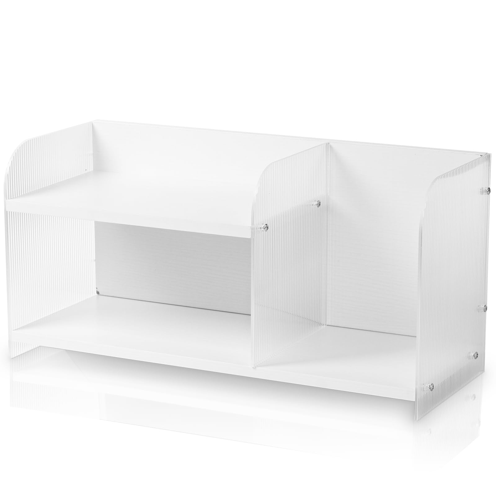 

Baskiss Desktop Storage Desk Desk Small Item Acrylic Wood Multi-tiered Rack, Shelf, 2-tier, Rack, Stand, Bookshelf, Storage, Kitchen/Bathroom Storage,