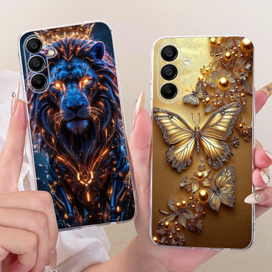 Pro Samsung Galaxy A16 5G Pouzdro SM-A166B Luxusní malovaný kryt s motýlem Měkké silikonové pouzdro Pro Samsung A16 26 36 Galaxy A56