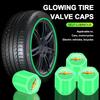 Luminous Car Tire Valve Caps Fluorescent Motorcycle Wheel Tyre for Chevrolet Malibu XL Equinox Auto Door Entry Pedal Guards Accessories