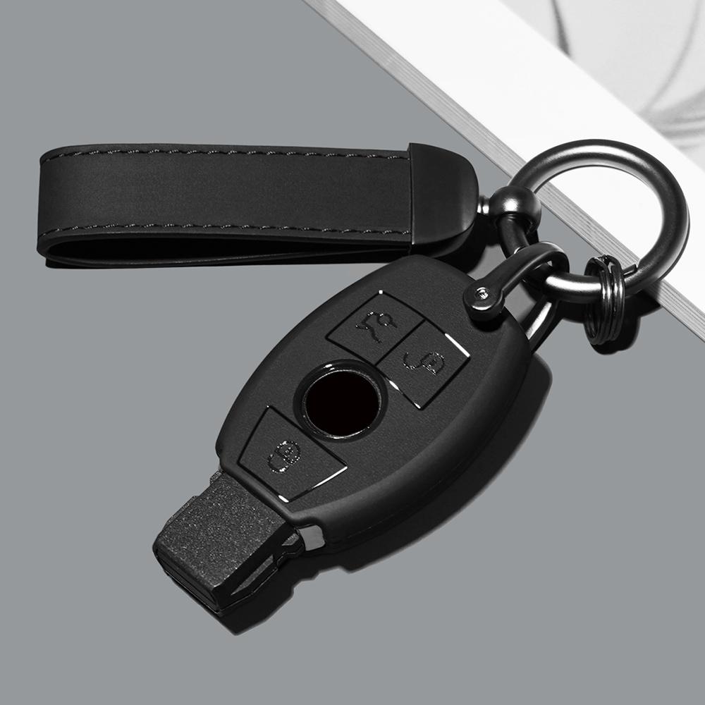 Abs Car Key Case Cover Shell For Mercedes Benz A C E S Class W204 W205 W212 W213 W176 Glc Cla Amg W177 Auto Accessories