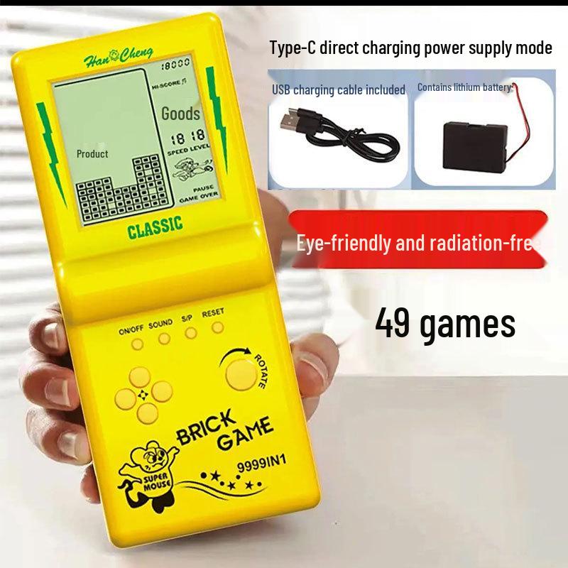 

Classic 3.5-Inch Retro Tetris Handheld Game Console for Kids