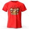 Heren Death Lifter Bedrukt T-shirt 100% Katoen Oversized Grappige Grafische T-shirts voor Heren Dames Zomer Tops
