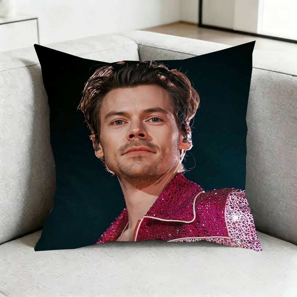 Harry Styles Harry House Pillow Case Square DoubleSided Sofa Cushion Cover Bedroom Bedside Pillow Gift