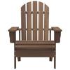 Vidaxl Adirondack Garden Chair with Table, Fir, Brown