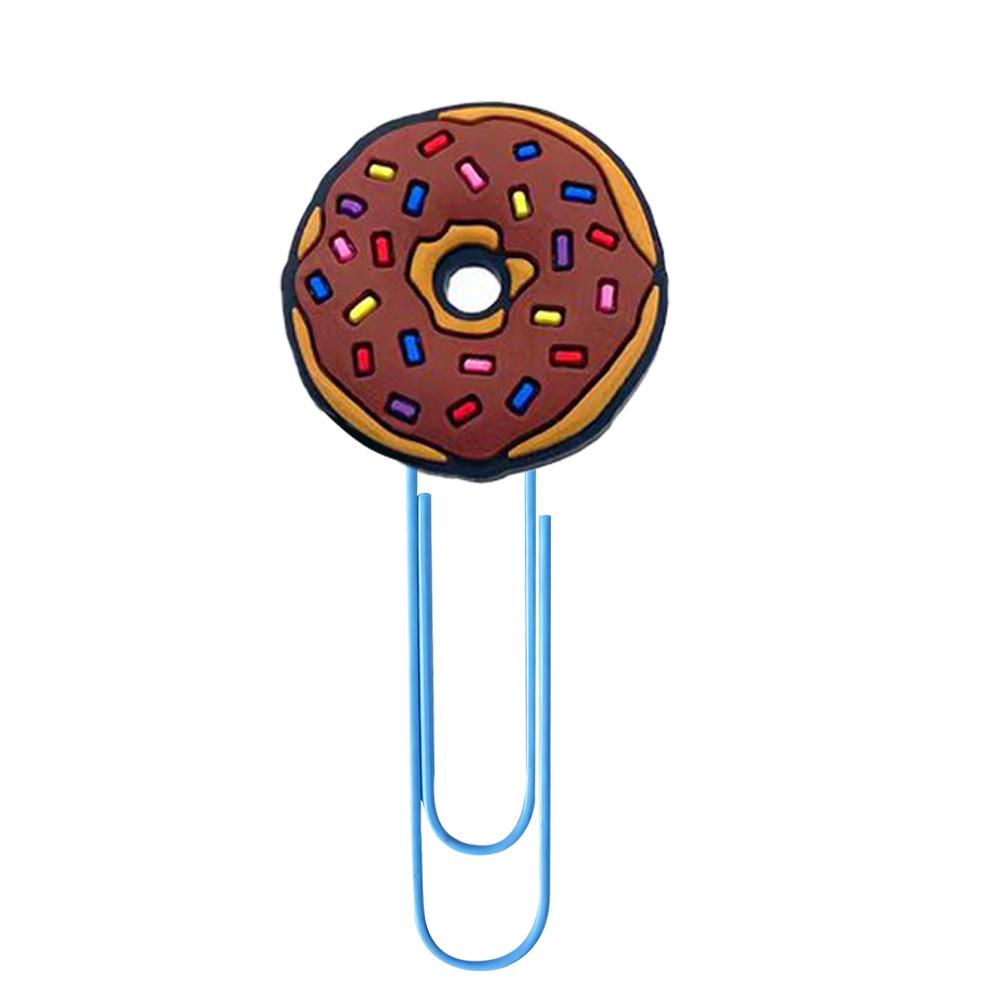 

Dunkin Donuts U-Shaped Paper Clips – Cute PVC Cartoon Bookmarks and Office Supplies