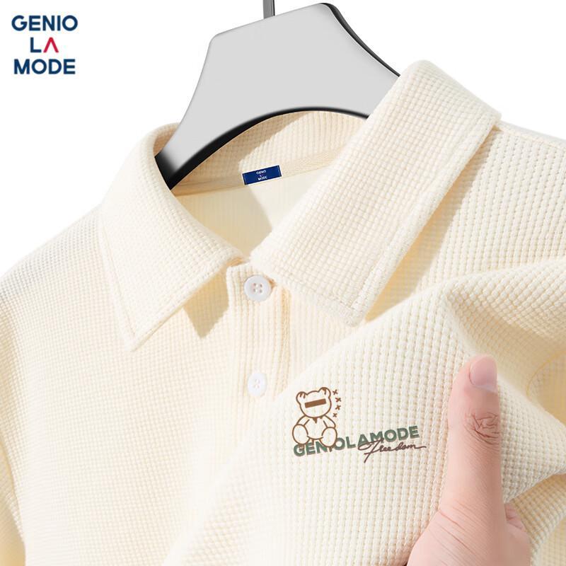 Мужская вафельная рубашка-поло GENIOLAMODE L