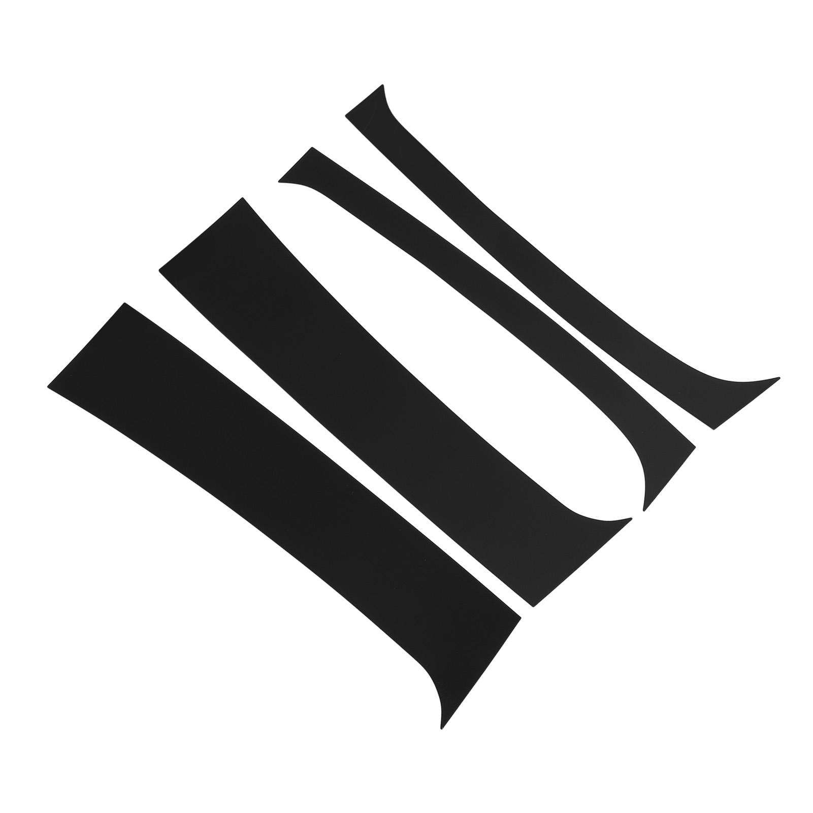 

4pcs Pillar Post Trim High Strength PC Gloss Black Door Window Pillar Post Cover Sticker