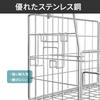Large Capacity Stainless Steel Hanging Bathroom Rack with Towel Hanger and Accessory Hooks, Assembly Required