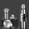 Large Capacity Stainless Steel Vacuum Insulated Water Bottle 316 Thermal Flask with Tea Infuser Leak Proof Portable Sports Bottle for Outdoor Travel