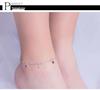 925 Silver Korean-Style Heart Anklet - Simple, Sweet, Fashion Jewelry for Women & Girls