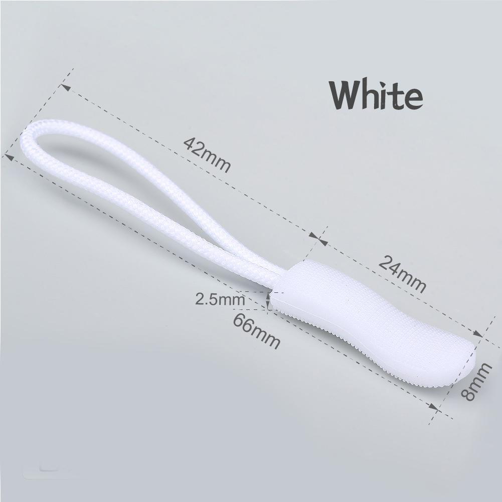 150/100/50/20/10pcs TPU Plastic Puller Injection Zipper Rope Luggage Zipper Pull Handle Pull Tail Zipper Pull Rope