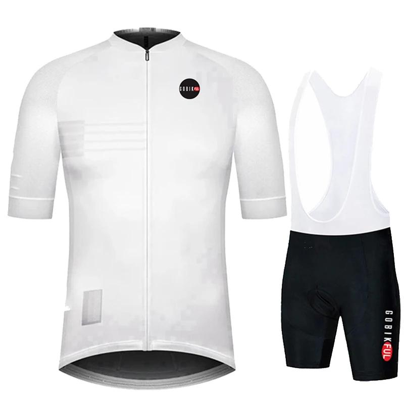2026 Gobikful Set Maglia Ciclismo Uomo Abbigliamento Estivo Ciclismo Magliette Bici da Strada Completo Pantaloncini con Bretelle Bici MTB Ropa Ciclismo Maglia