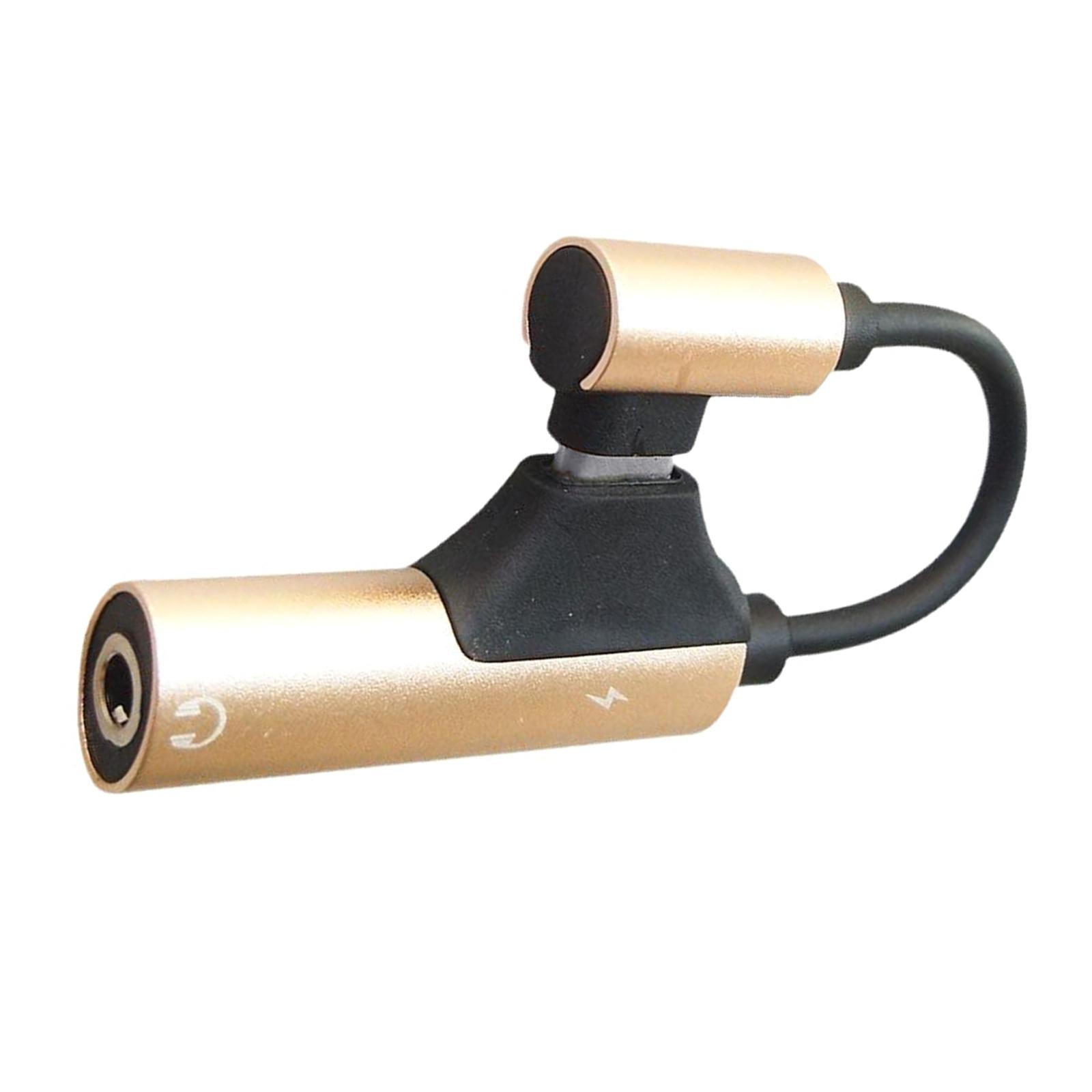 

Аудиоадаптер USB C на 3,5 мм Адаптер Type C для наушников Звуковой USB-ключ Кабель Усилители для наушников для телефона золотой