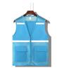 Gilet Estivo in Rete Personalizzato con Tasche - Camicia Traspirante per Attività di Volontariato