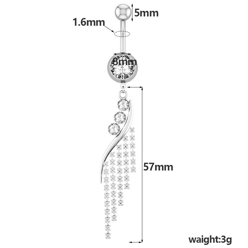 Neuer Flash-Nabel-Nabel-Nabel-Navel-Nagel-Pinged-Schmuck