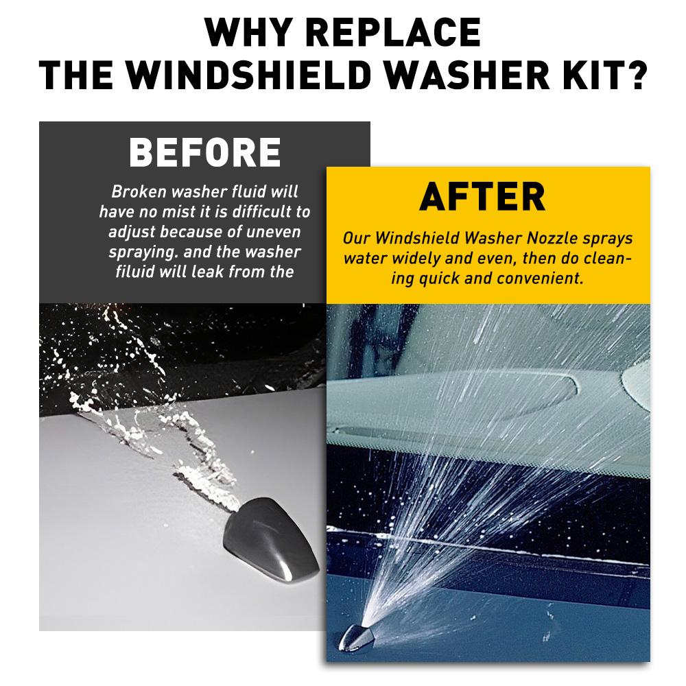 1Set Windshield Washer Nozzle 2M/6.56FT Black For Jeep Grand Cherokee Chevy Chevrolet Malibu 2005-2013 Saturn Aura 2007-2010