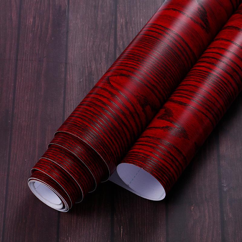 Thick Wood Grain Self-Adhesive Waterproof Wallpaper for Doors & Furniture Renovation