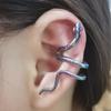Unisex European & American Punk Snake Ear Cuffs: Non-piercing, Adjustable, Fashion Jewelry