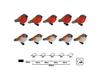 LED Solar Acrylic Bird String Lights - Outdoor Festive Decoration for Courtyard and Christmas Trees