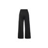 Nike Solid Color Drawstring Straight-Leg Knit Pants Women Bottoms Black FZ7208-010