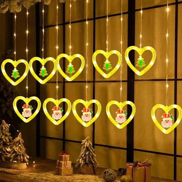 Beautiful Creative Christmas LED Light String Wish Ball Stars Decoration Lamp Wedding Holiday Party Atmosphere Lantern