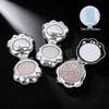 Electroplated Silver Massage Comb with Folding Mirror and Anti-Static Air Cushion – Student Girl Ins Style