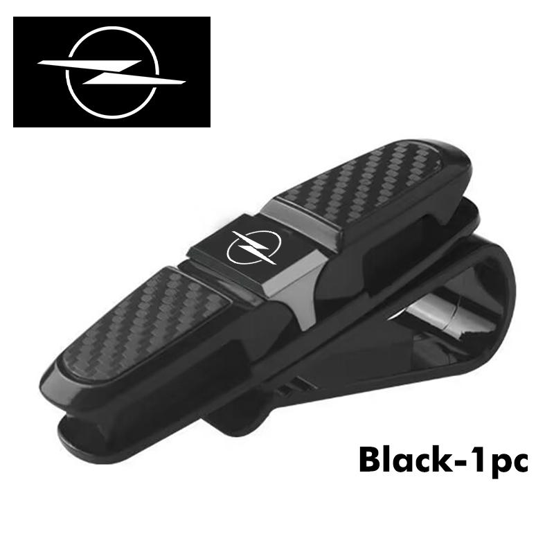 Carbon Car Sun Visor Glasses Clip Card Ticket Holder Fastener For Opel Corsa Mokka Astra Cascada Adam Insignia Meriva Vectra