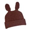 Female autumn and winter Japanese cute big ears funny knitted hat warm personality versatile face small wool hat tide