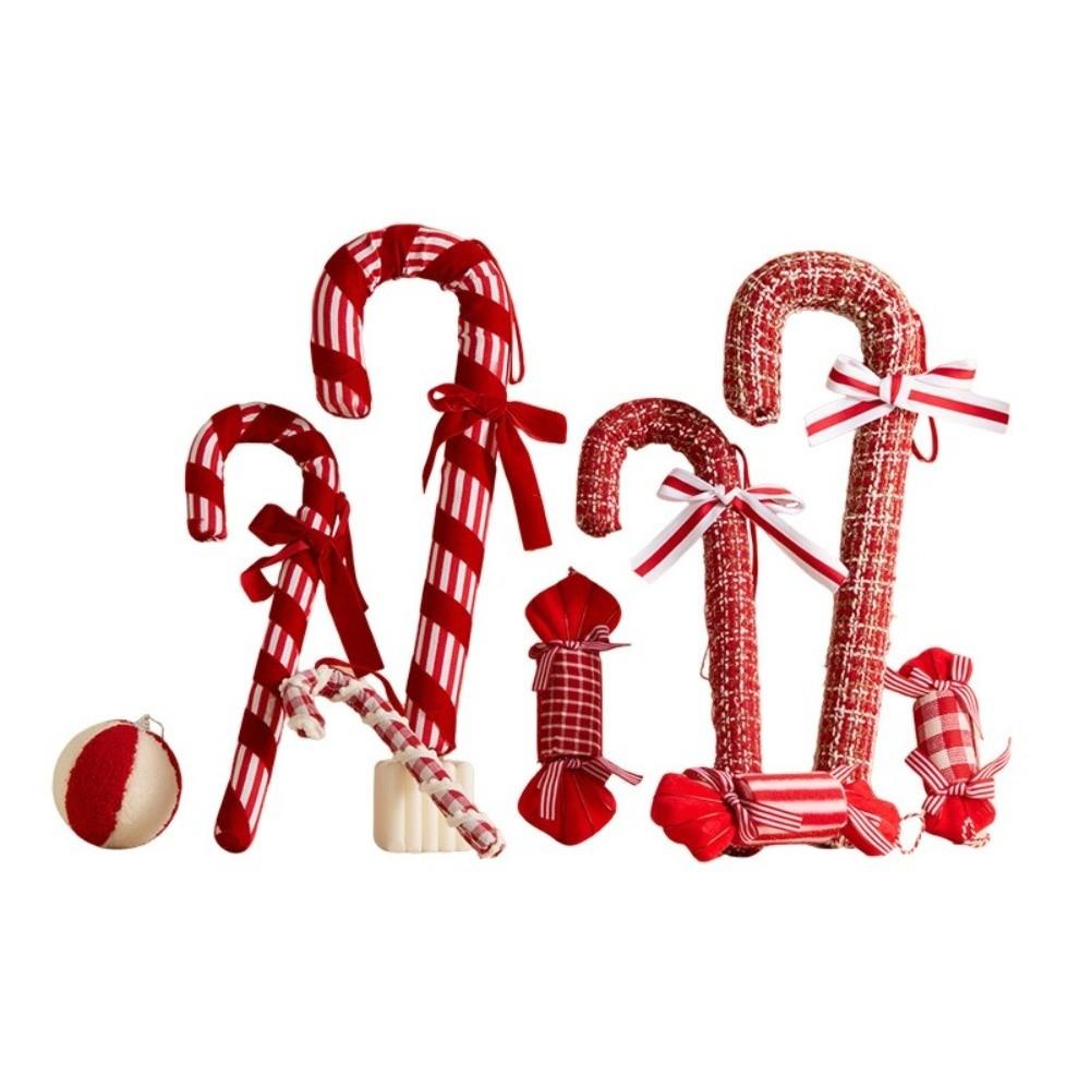 Colorful Candy Cane Xmas Tree Decorations Striped Lightweight Christmas Ornaments Large Christmas Tree Hanging Ornaments