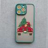 Coque de téléphone Arbre de Noël Joyeux Père Noël Pour iphone 15 14 13 12 11 Pro Max Mini XS XR X 8 Plus Paysage Coques Arrière Anti-Choc