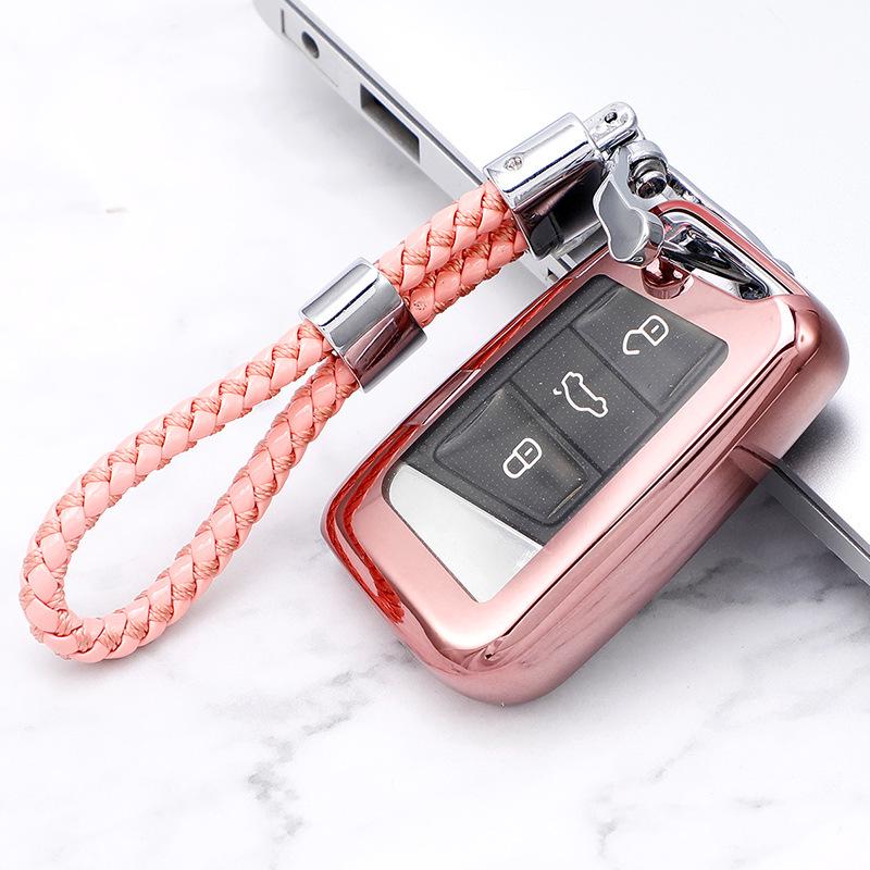 Volkswagen Magotan/Bora B8 Soft Rubber Car Key Protective Cover with Buckle