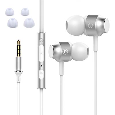2023 Fall Wired Earphones with Microphone and Deep Clear Sound Leakage Magnetic Compatible with and PC 3.5mm Remote, Compact, Noise-Isolating, Bass,