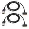 2Pcs USB Watch Charger Cable 3.3ft Universal Fast Charging Connection Cord for Fitbit Ionic Smartwatch
