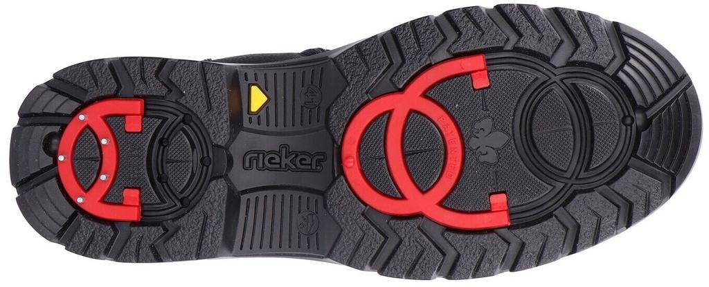 Ботинки Rieker на шнуровке черного цвета