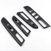 Car Carbon Fiber Window Glass Lift Button Trim Switch Cover Door Armrest Panel for Subaru WRX/WRX STI 2015- LHD