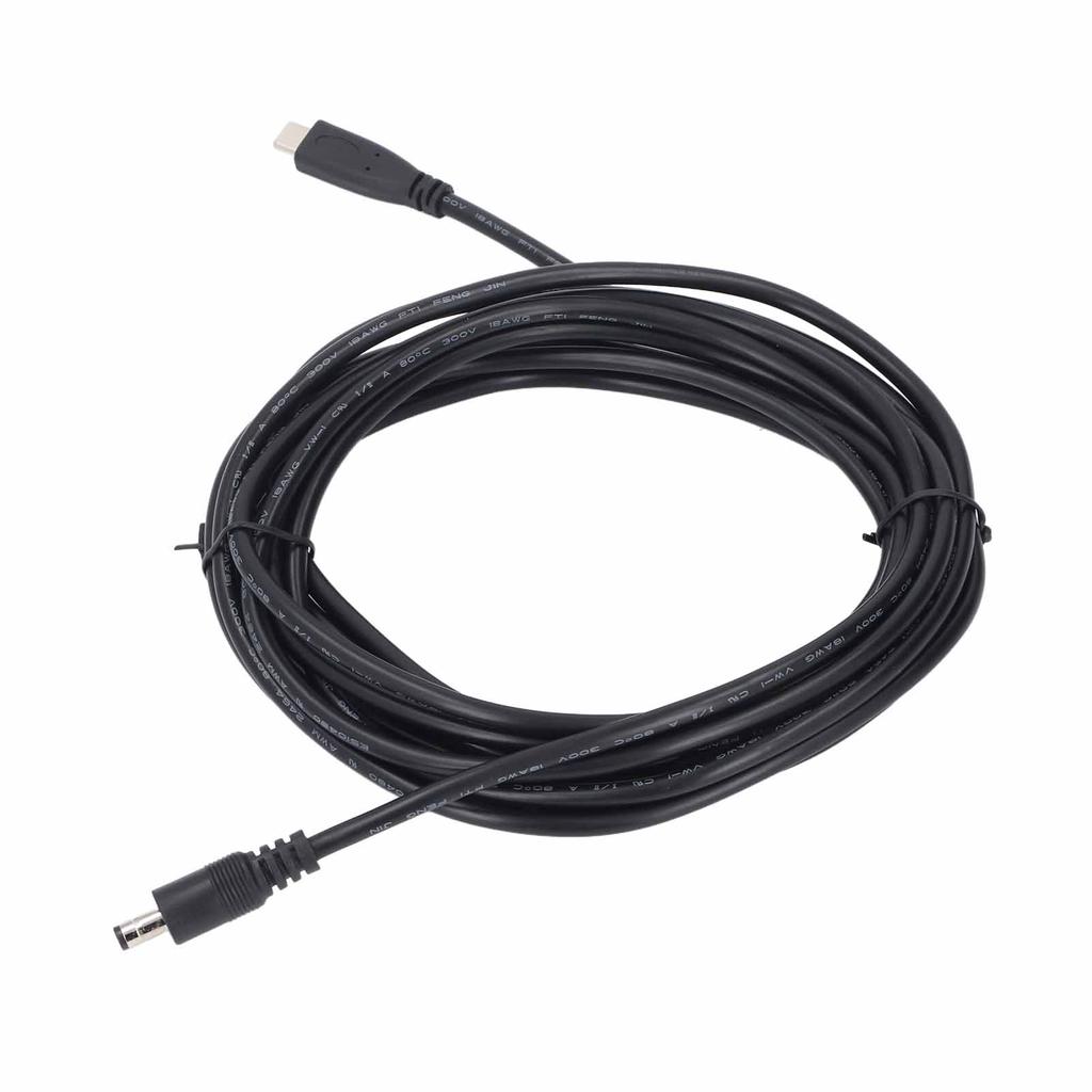 Type C to DC Satellite Power Cable PVC Water Resistant Satellite Antenna Cable Extension for