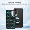Coque pour Samsung Galaxy A37 5G, Silicone Anti-Rayures Motif Fibre Carbone Noir - 2 Verres Trempés