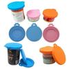 1 Pcs Reusable 3 In 1 Pet Food Can Silicone Cover Dogs Cats Storage Tin Cap Lid Seal Cover Pet Supplies For 8.5cm/7.5cm/6.5cm