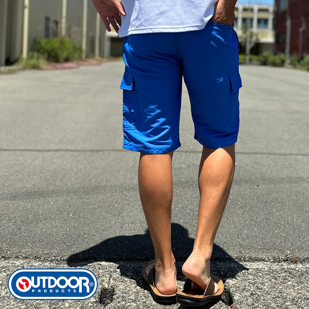 Outdoor Products Herren Amphibische Nylon Cargo Shorts, Größen M, L und LL (LL, Gray)