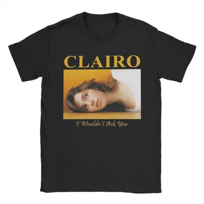T-shirts pour hommes Singer Clairo T-shirt vintage à manches courtes et col rond 100% coton avec impression