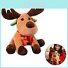 Adorable Christmas Elk Plush Toy Soft And Cuddly Deer Plushie Doll For Festive Decor