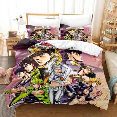 Druk 3D Anime Przygody JoJo Niezwykłe Pościel Pojedyncza Twin Pełna Queen King Rozmiar Zestaw Pościeli dla Dorosłych Dzieci Sypialnia Poszewki na Kołdrę Zestawy