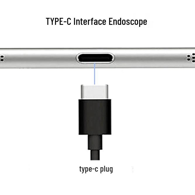 Endoscópio Móvel HD Tipo-C de 5,5 mm para Inspeção Industrial e de Tubulações