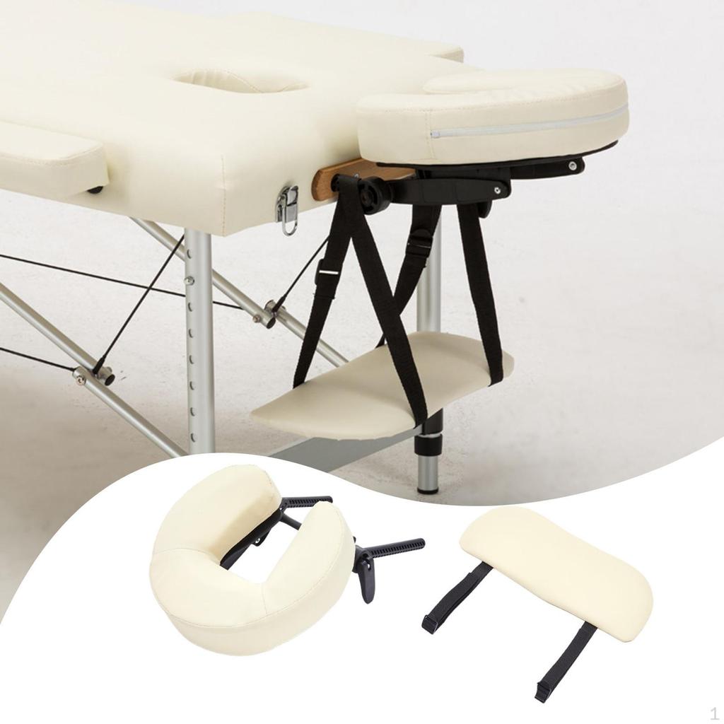 Face Cradle with Pillow for Massage Table Adjustable Equipment Versatile and Armrest Neck