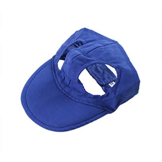 Dog Baseball Cap Summer Pet Beach Visor Hat with Ear Holes Adjustable Outdoor Sunbonnet Outfit for Small Medium Dogs Cats