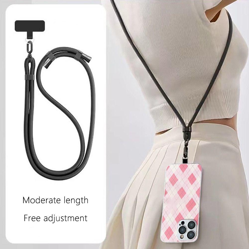 2Pcs/Set Short + Long Phone Lanyard Universal Anti-lost Wrist Strap  Case Crossbody Shoulder