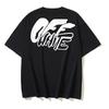 1179 Off-White 2026 Summer New Curved Letter Pattern Round Neck Pullover Short Sleeved Men's and Women's T-shirt