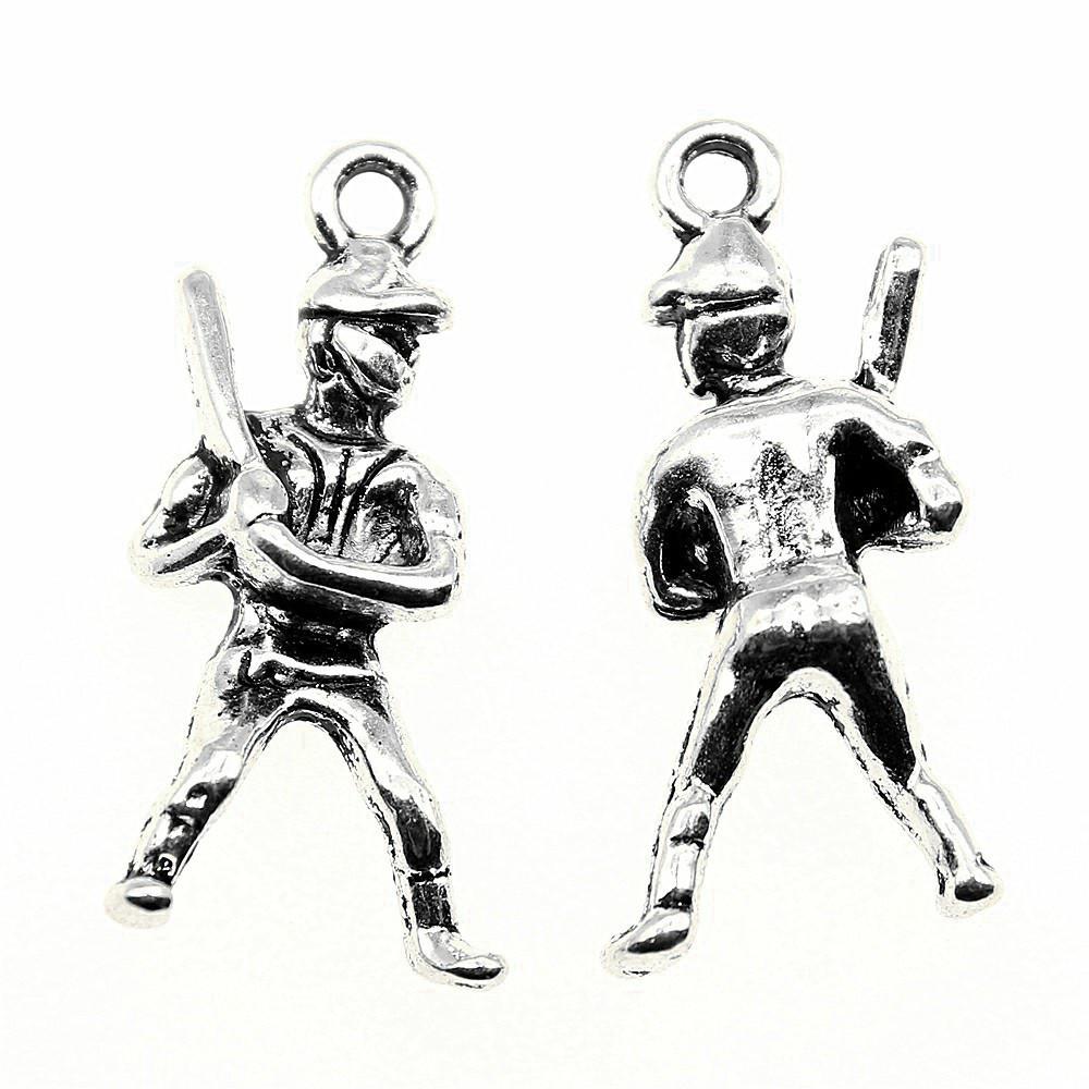 Weightlifter Charms Athletes Pendants For Fitness Gym Themed Jewelry Making